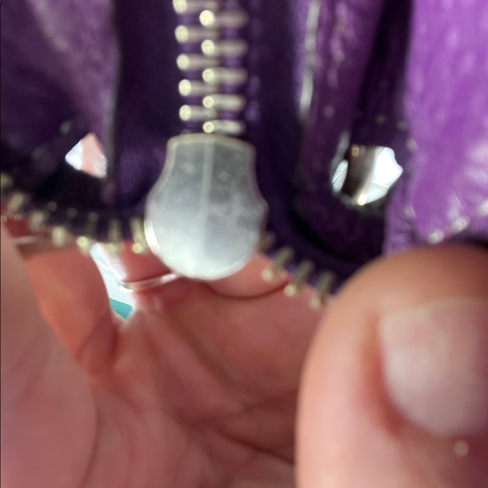 0880 Michael Kors purple pebble leather hobo 258570880 - Picture 13 of 16